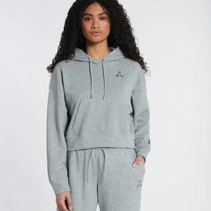 Nike Air Jordan Core Fleece Hoodie Sweater DN4570-063 GRAY Women Size X-Large XL